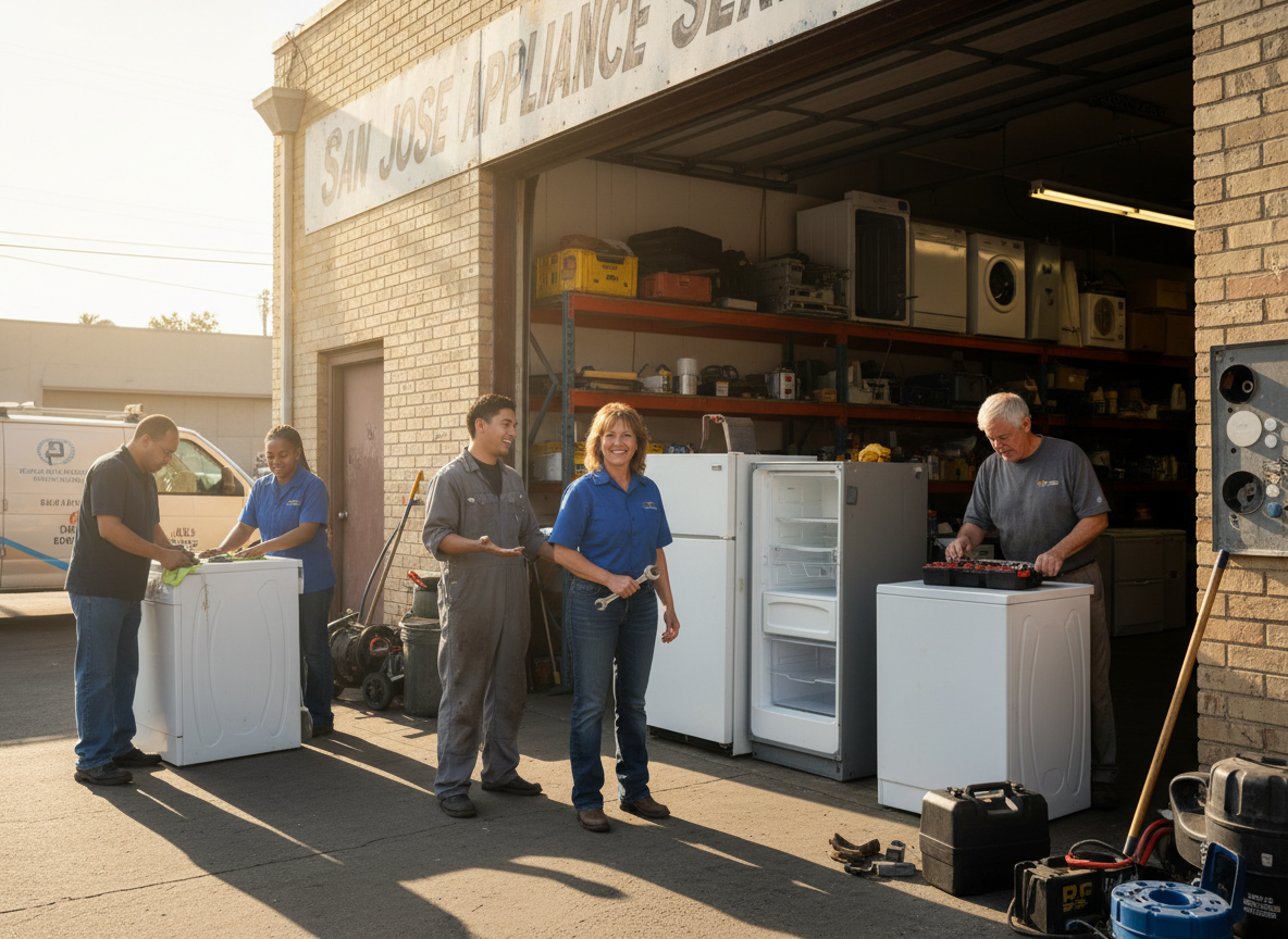 The SAN Appliance Repair team at work in San Jose